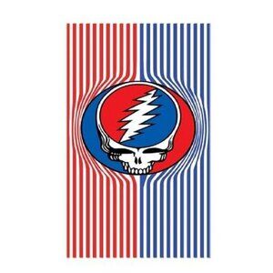 New Patriotic Steal Your Face Grateful Dead Beach Bath Pool Gift Towel Cabana